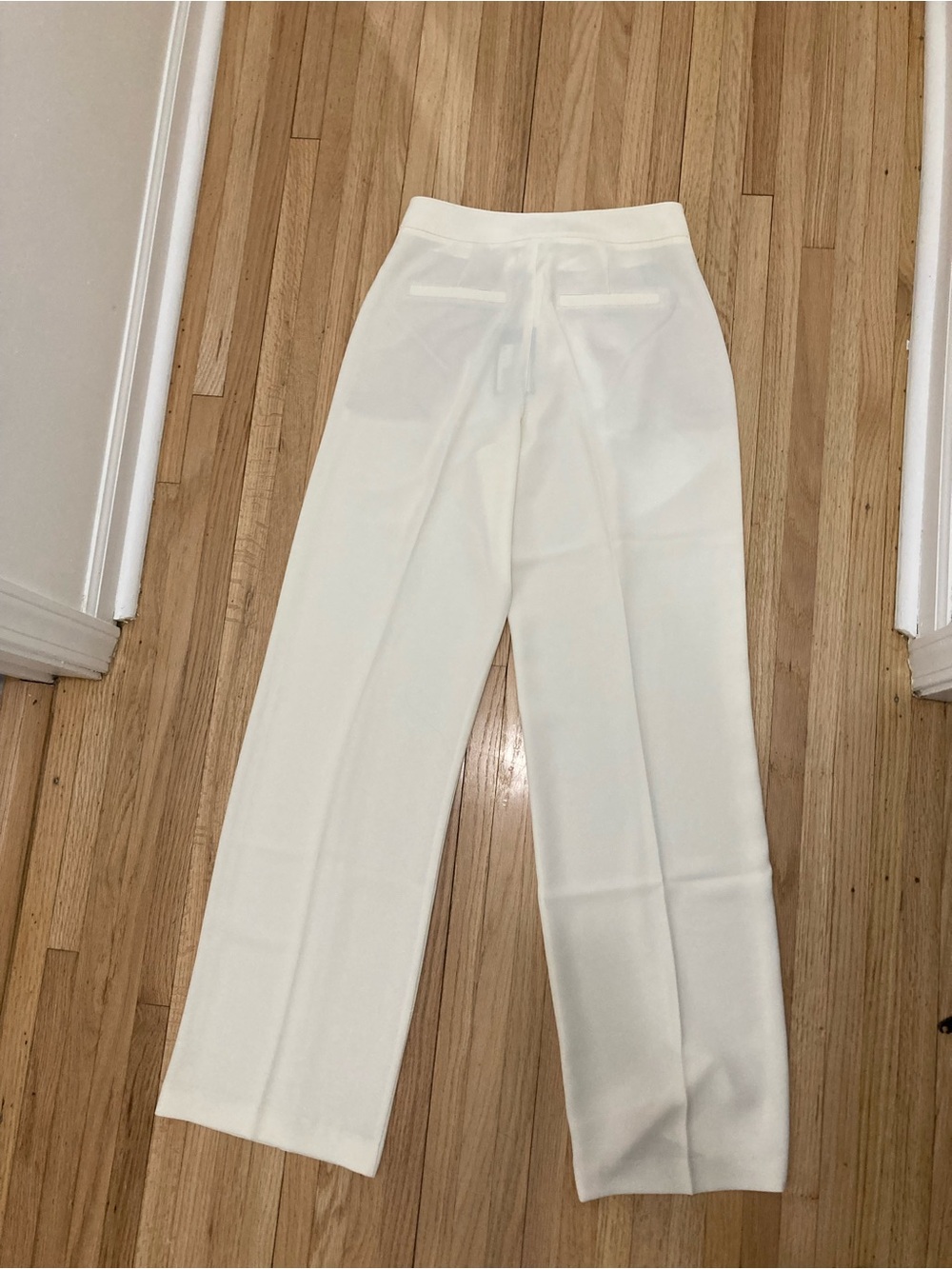 PAIGE Ivory Wide-Leg Trousers